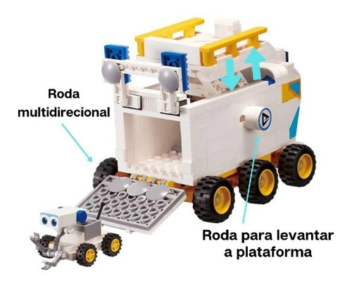 Imagem 2 de 4 de Brinquedo Super Wings Veículo Espacial Rover 389pcs Br1417