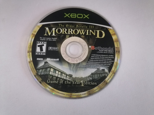 The Elder Scrolls Iii Morrowind Game Of The Yea Xbox Clásico (Usado)