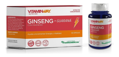 Vitaminway Ginseng + Guarana X 60 - Energizante