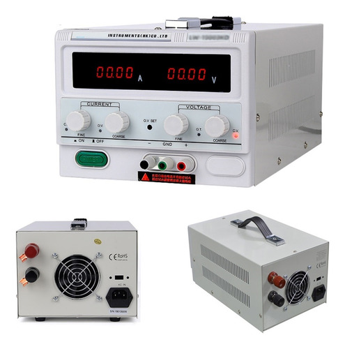 Fuente De Alimentación Cc Estable En Laboratorio 30v 30a