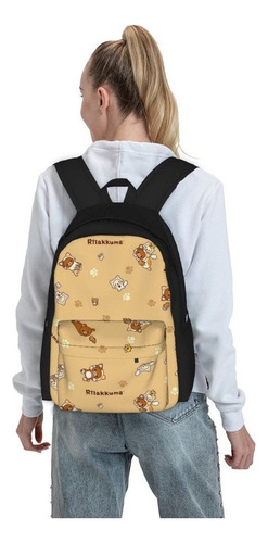 . Mochila Con Estampado For Viajes Al Aire Libre Rilakkuma