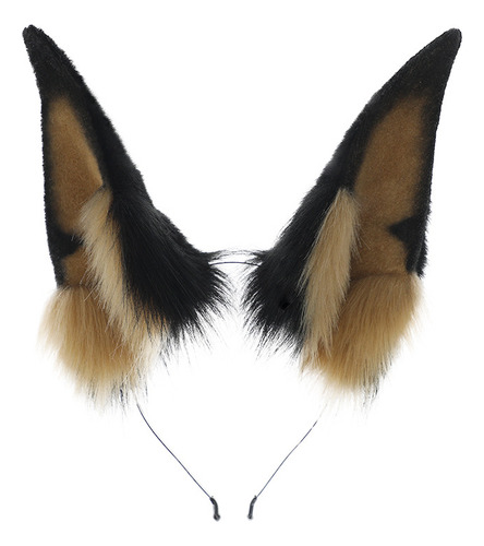 Diadema Hecha A Mano Con Orejas De Perro Peludo Para Cosplay