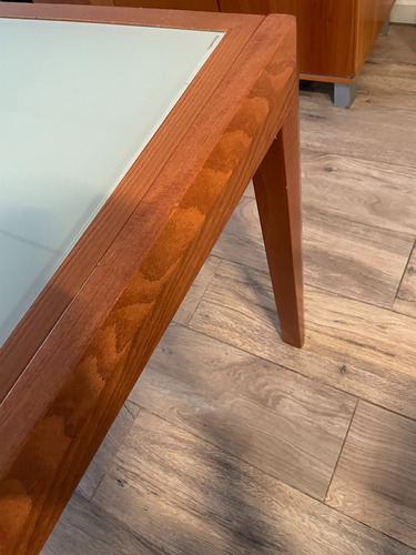 Mesa Extensible Comedor De Madera (impecable) Agua Marrón Oscuro (Usado)