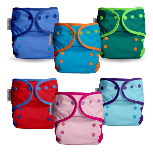 Pañales Ecológicos Reutilizables De Tela | 6 Pack Ecobebé