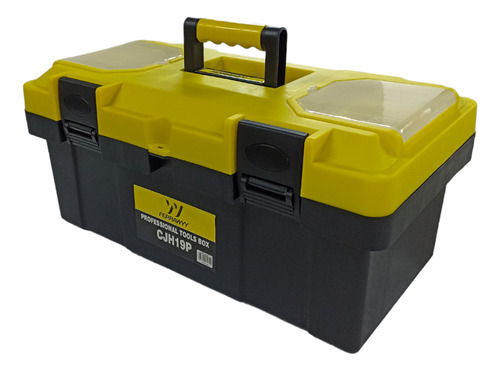 Caja De Herramientas Plástica 19 Pulgadas Ferrawyy Color Negro/amarillo