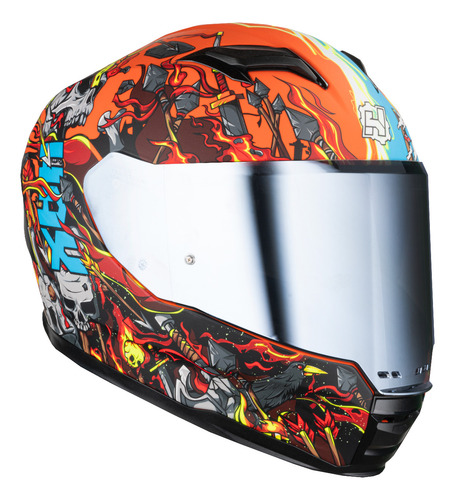 Hax Casco Integral Para Moto. Dot + Ece 06. Force Valhalla