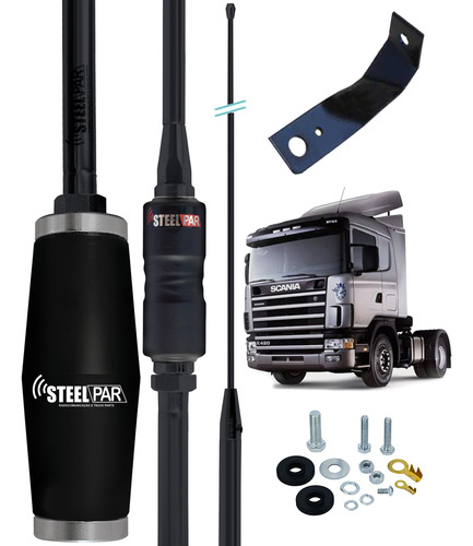 Antena Px Bobinada Black Argentina 1,63m Parabrisa Scania