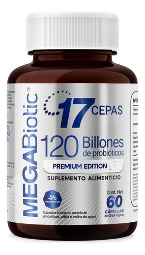 Suplemento Alimenticio 120 Billones 17 Cepas Premium 60 Caps