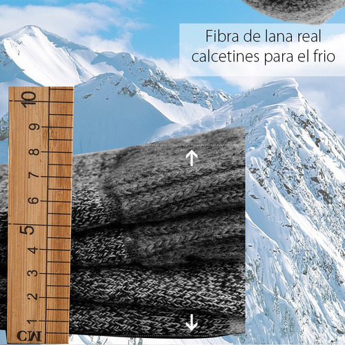 A Pack De 4 Calcetines Hombre Para Frio Extremo De Lana