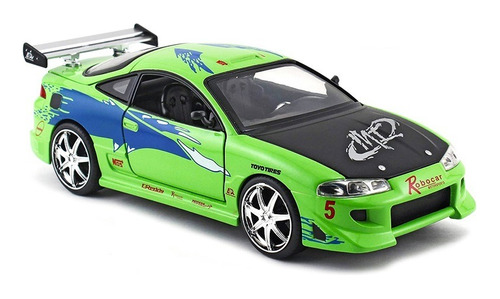 Auto Escala Mitsubishi Eclipse Fast & Furious Jada 1:24