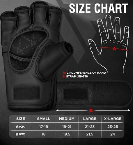 Rdx Maya Hide Leather Mma Guantes Ufc Cage Fighting Sparring
