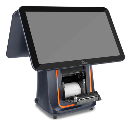 Qian Impresora Termica Con Lecto De Codigo De Barras, Pantalla Touch 15.6 , 80 Mm, Android 11, 1D/2D Wifi/Bluetooth/Rj-45, Para Punto de Venta, Restaurante, Tiendas, Qos-a09tc-01