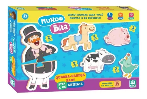 1 Brinquedo Quebra-cabeças Bola Infantil e Jogo De Pegar Jogar e