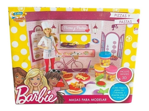 Masa Para Moldear Barbie Pizzas Y Pastas Con 3 Chikimasas Ub