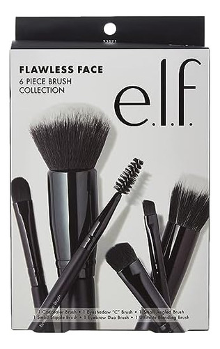 Elf Kit Facial Impecable, Colección De Brochas De 6 Piezas
