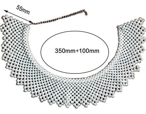 Collar Falso De Perlas Falsas Collar Tipo Babero Collar Garg