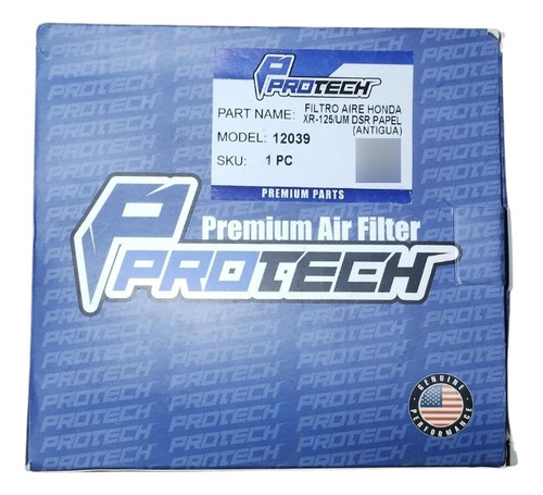 Filtro Aire Pprotech Honda Xr125 / Um Dsr