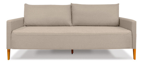 Futon Sofá Elegance Namoradeira Em Linho Para Sala De Espera - Lv Móveis