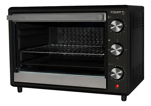 Forno Elétrico Fogatti De Bancada 50 Litros 110v I50 Preto
