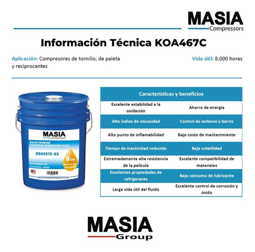Aceite Ssl-46+ Para Compresor Compair