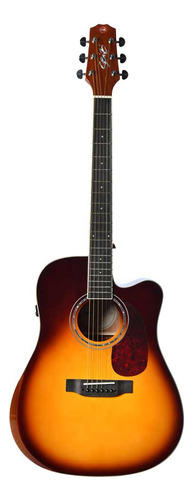 Violão Seizi Neo Tokyo Kaizen Brownburst Com Bag Cor Brown burst Orientação da mão Destro