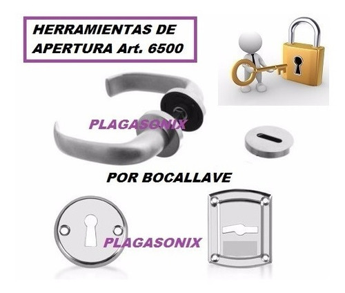 Imagen 3 de 9 de Herramientas Cerrajero Apertura Por Bocallave Art6500 Ganzua