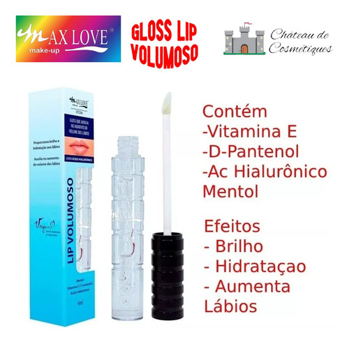 Batom Gloss Lip Volumoso 05 Max Love Aumenta Volume Lábios