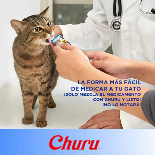Kit 6 Sobres De Churu AtĂșn Con Almeja Pack 4 Tubos De 14 G