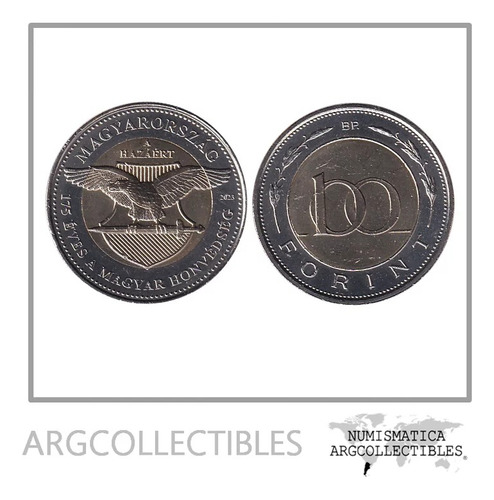 Hungria Moneda 100 Forint 2023 Bimetalica 175 Aniv. Unc
