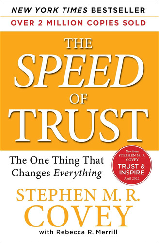 Libro The Speed Of Trust En Ingles