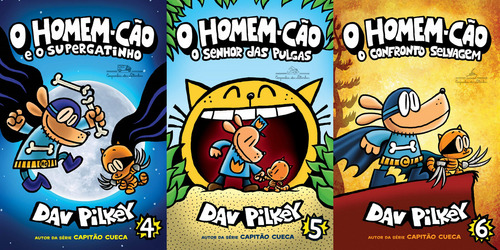 O Homem-cão Do Livro 4 Ao 6, De Dav Pilkey. O Homem-cão, Vol. 3. Editorial Companhia Das Letrinhas, Capa Mole, Edição 1 Em Português, 2022