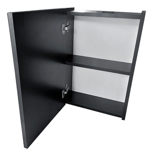 Armário P/ Banheiro Porta Espelho De Vidro Bemi Modulo20 Moldura Preto