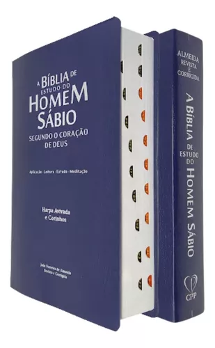 A Bíblia de Estudo do Homem Sábio e com Harpa e Corinhos