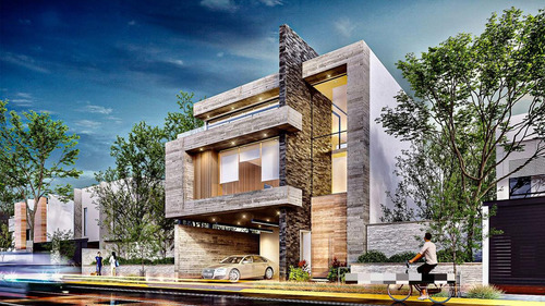 Casa Inteligente De 3 Niveles En Venta En Mítica Residencial, Con Área De Juegos Y Terraza En Roof Garden, Para Aprovechar Las Increíbles Vistas A Las Montañas!! Bar En 1er Nivel Con Salida Al Jardín