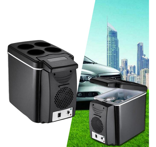 6l Negro Mini Heladera De Coche Heladera Congelador
