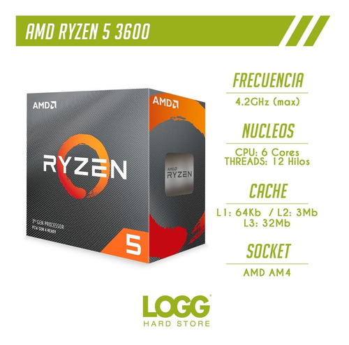 Combo De Actualización A320m Pro M2 V2 Ryzen 5 3600 8gb Logg