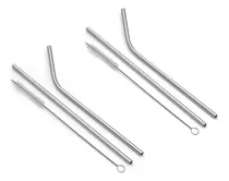 Comprar Pack 4 Bombillas Metálicas Reutilizable+ 2 Cepillo Limpiador