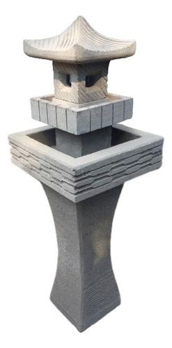 Fuente De Agua Zen Pagoda Negra Con Pedestal (incluye Bomba)