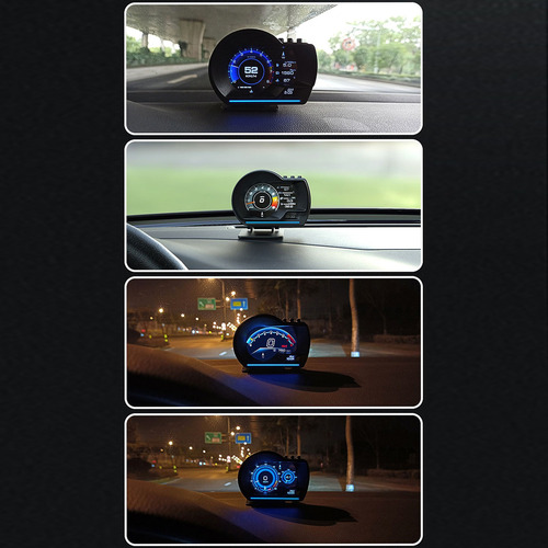 Pantalla Hud Para Coche, Obd+gps Smart Gauge De Alta Definic