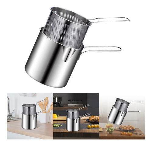 // Olla Profunda Con Cesta Para Muslos De Pollo Frito