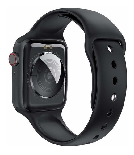Imagen 4 de 4 de Smartwatch Microwear Series 6 W26+ Plus W26+ Plus 1.75" caja 40mm de aleación de zinc black, malla black de silicona black y bisel black de plástico