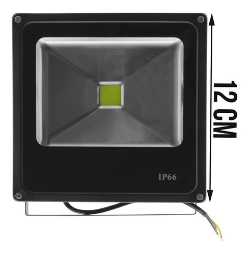 Refletor De Led Externo Jardim Fachada Muro 10w Bivolt Verde Cor da carcaça Preto Cor da luz Branca