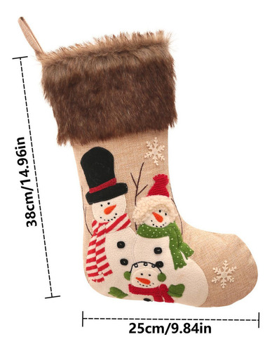 Bolsas De Regalo De Calcetines De Papá Noel Navideños Bolsas