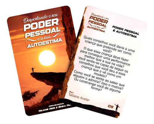 Baralho Terapêutico Recurso Cartas Terapia Jogo Autoestima Poder Pessoal Autoconfiança