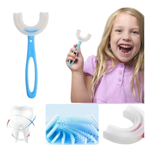 Cepillos Dientes Para Niños En Silicona Forma U 360° X 4 Und