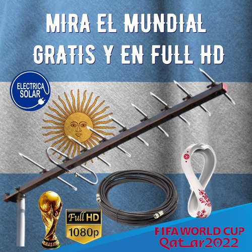 Imagen 3 de 4 de Antena Tda Hd Digital + Cable