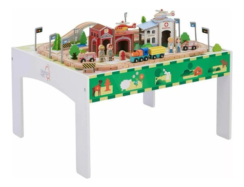 Teamson Kids Juego De Mesa De Tren Con 85 Piezas, Mesa De Ac