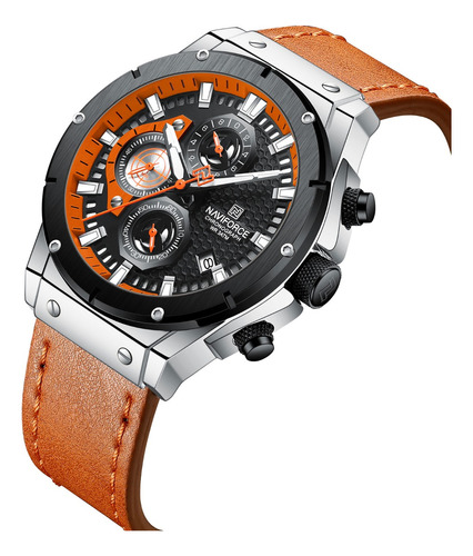 Reloj De Pulsera Naviforce Business Fashion Para Hombre Con