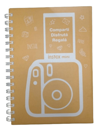 Cuaderno Instax Mini A5 15x21 Rayado Anillado 80 Hojas