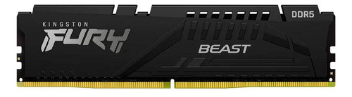 Memoria Kingston Fury Beast 16gb Ddr5 4800mhz 1.1v Black